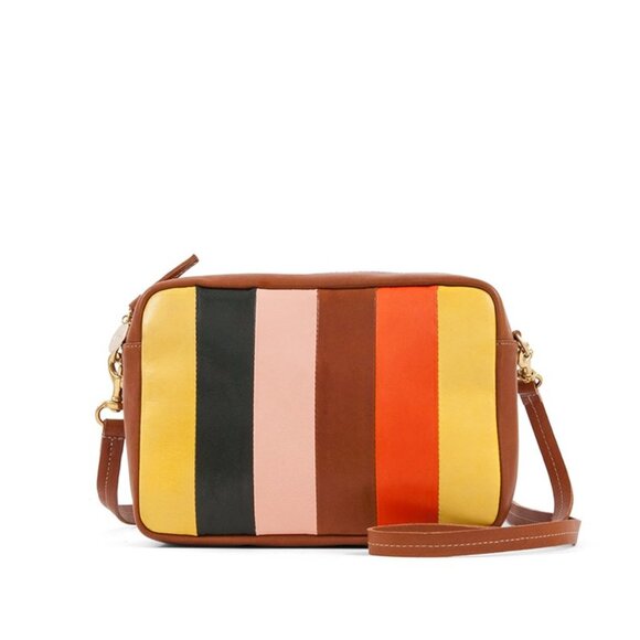 Clare V Midi Sac Georgia Multi-Stripe Good Condition - Picture 1 of 9